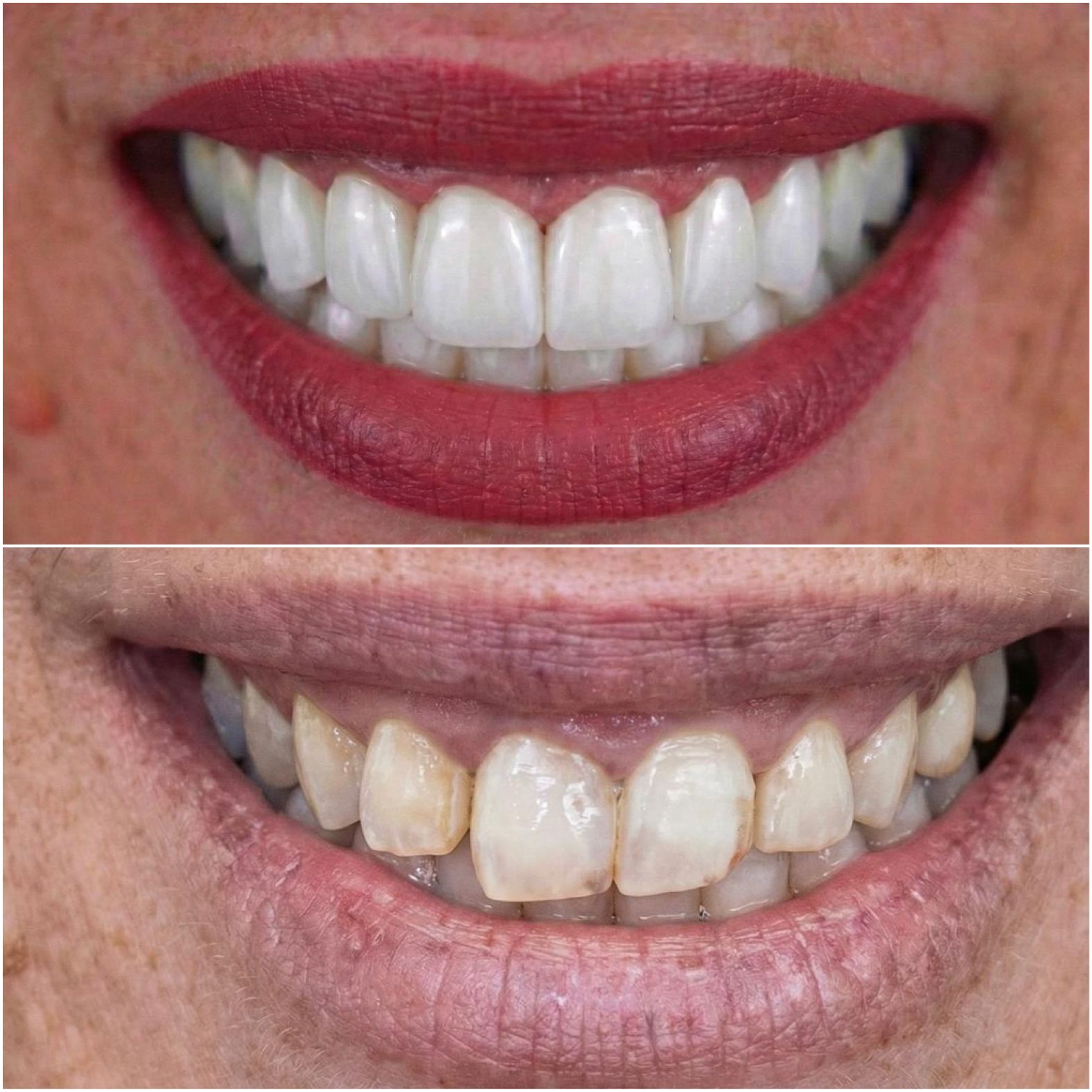 כתרי זירקוניה - לפני ואחרי